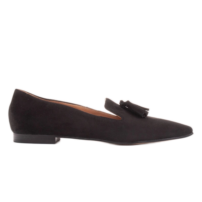 Marco Shoes Women's lords ballerinas with fringes black