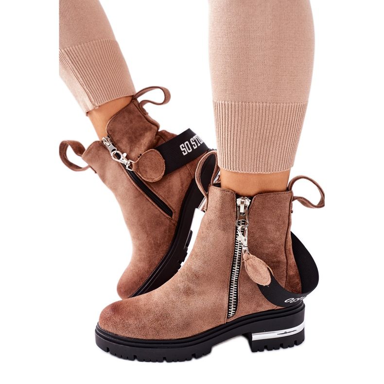 PS1 Brown Cortona Warm Boots With Zipper