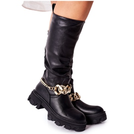 PB1 High Cecina Black Boots