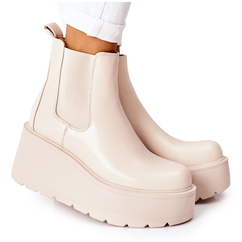 PB1 Warm Boots Beige Montiano PB1 Warm Boots Beige Montiano