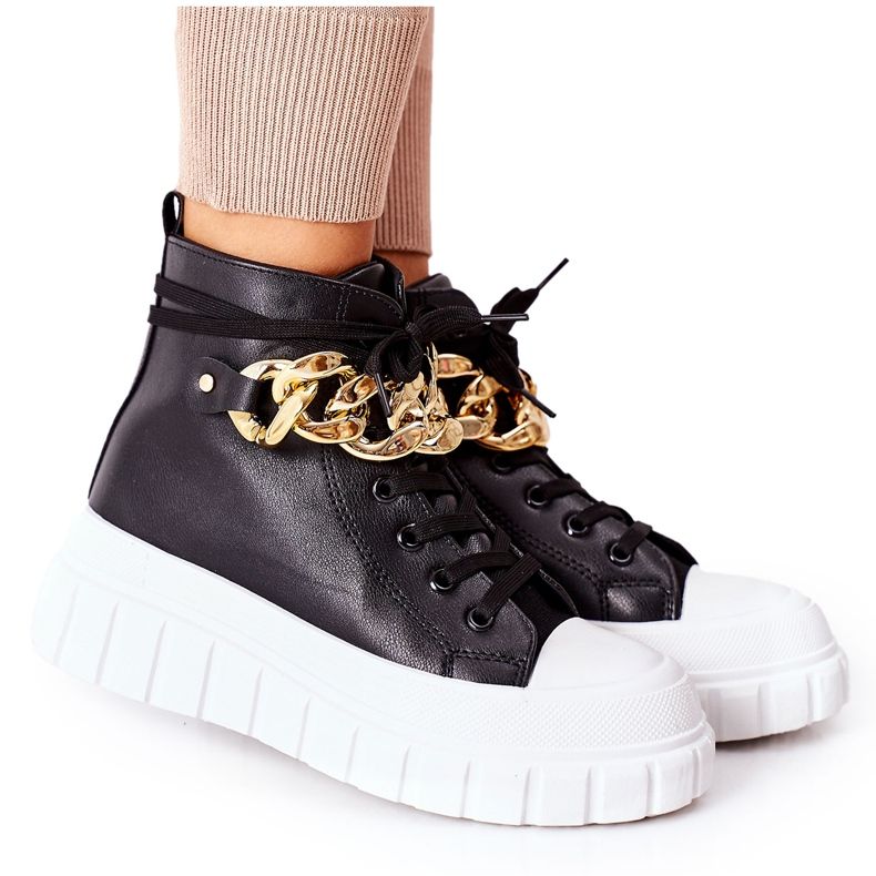 PB1 High Sneakers On The Black La Rocca Platform