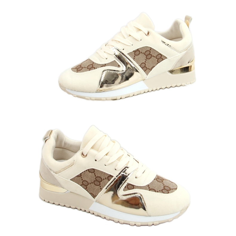 Beige sports shoes B0-906 Beige