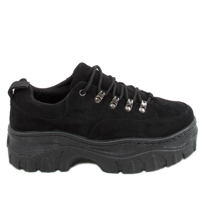 Black 6290 Black high-soled sports shoes