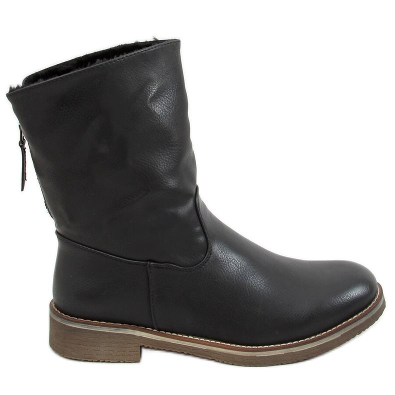 Black boots thickly insulated Z141 Black
