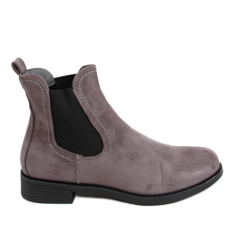 Gray Classic Chelsea boots for women MR-9 Gray grey Gray Classic Chelsea boots for women MR-9 Gray grey