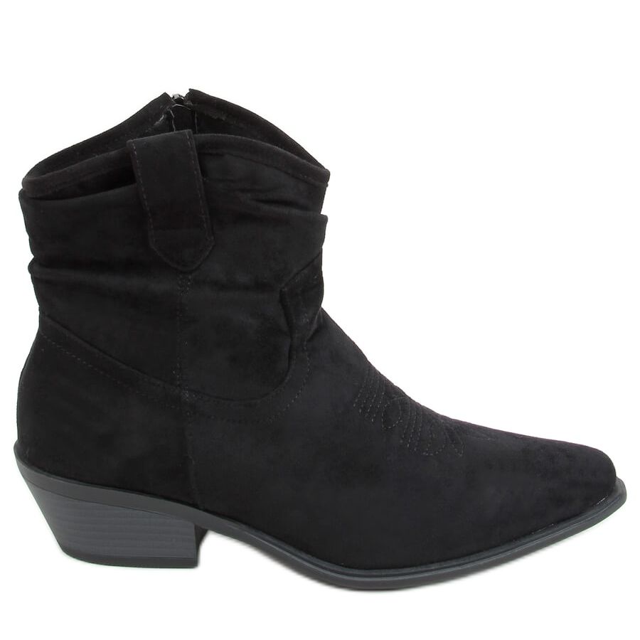 Black cowboy boots for women 99-65 Black - KeeShoes