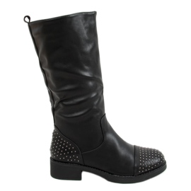 Black military boots KL-627 Black Black military boots KL-627 Black