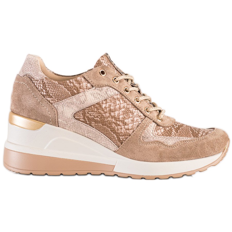 VINCEZA suede sneakers beige VINCEZA suede sneakers beige