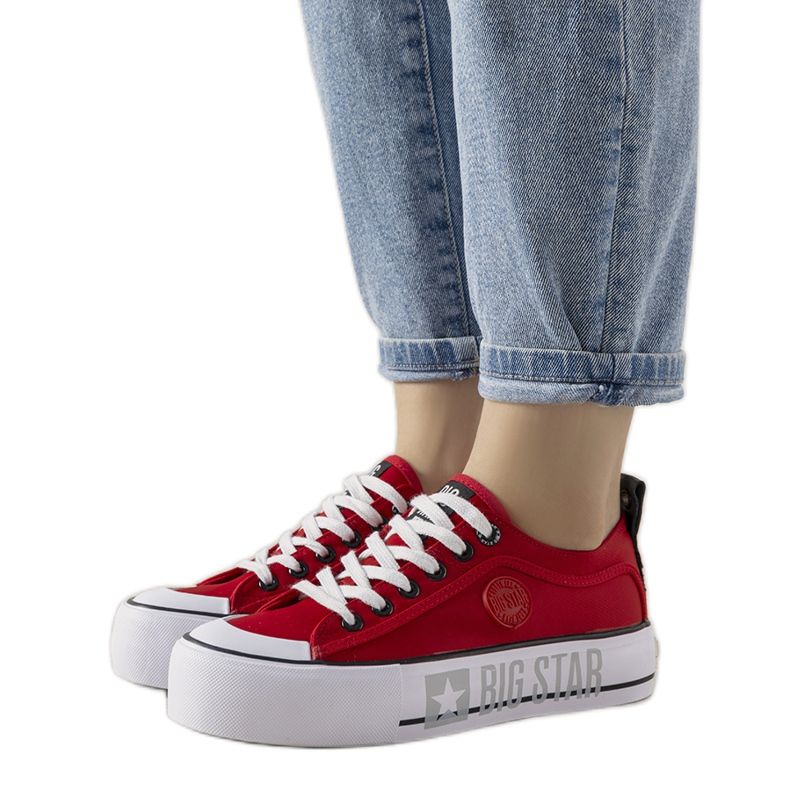 Alexa red Big Star women's sneakers
