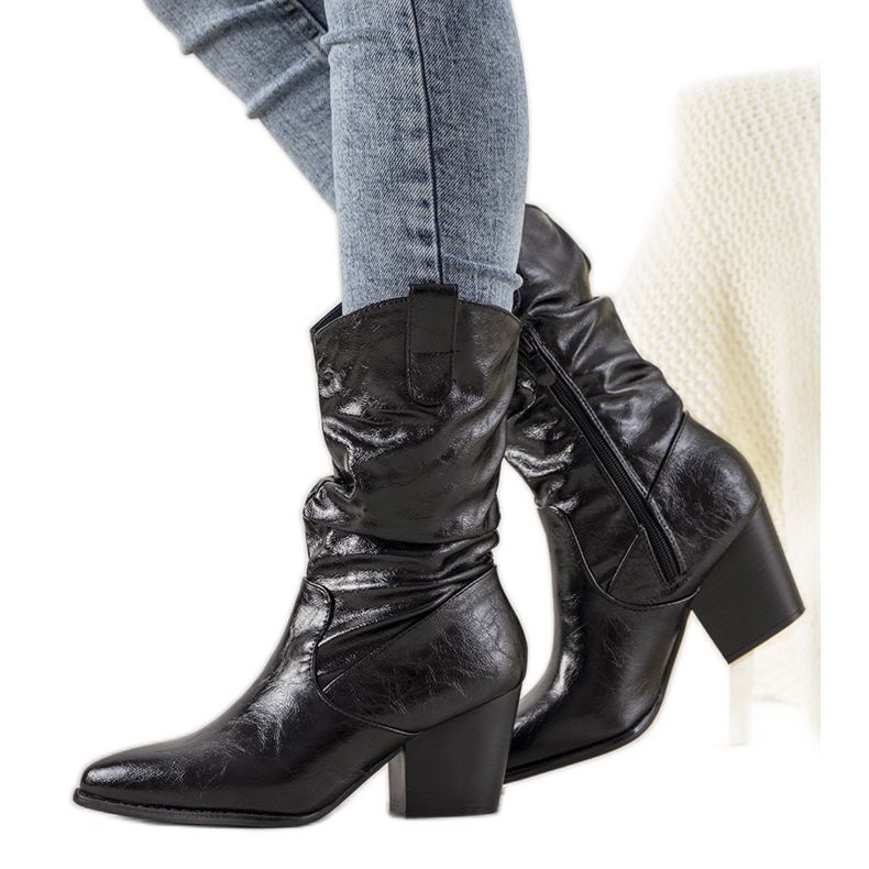 Black women's Blown cowboy boots