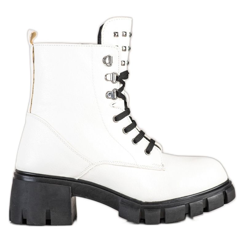 SHELOVET Fashionable Workers With Studs white