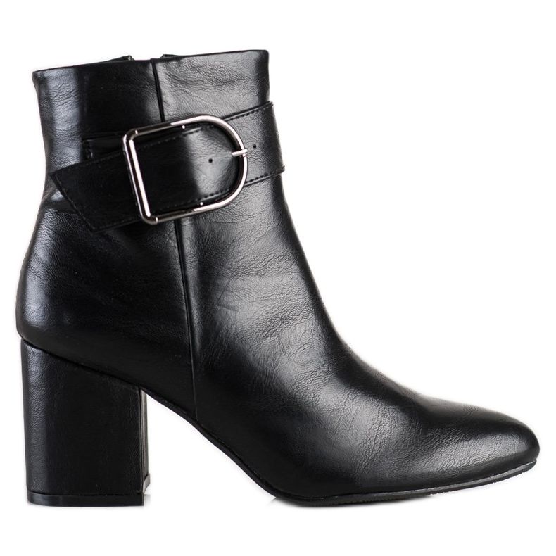 SHELOVET Classic Boots With Buckle black SHELOVET Classic Boots With Buckle black
