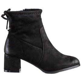 SHELOVET Suede Black Boots