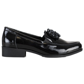 Filippo Leather shoes with an ornament black