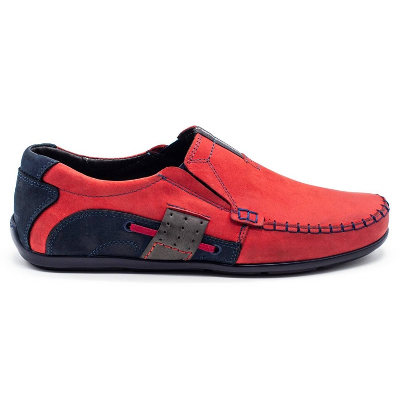 Olivier Men's loafers 834 red navy blue Olivier Men's loafers 834 red navy blue