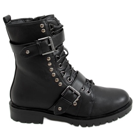 Black military boots B063-11 Black