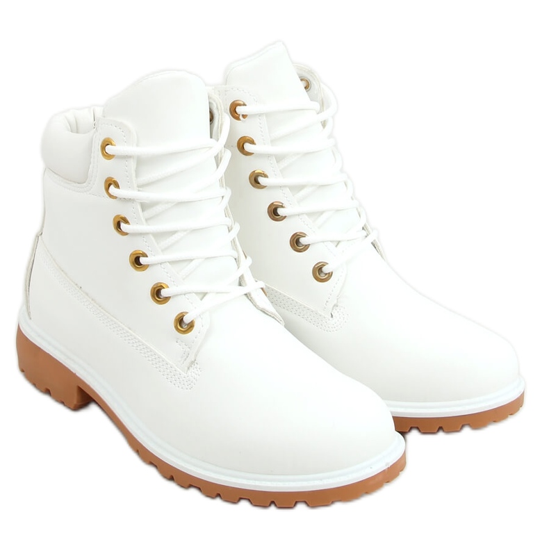 Women's white timber boots F662 White