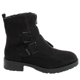 Military black boots 688-A47 Black