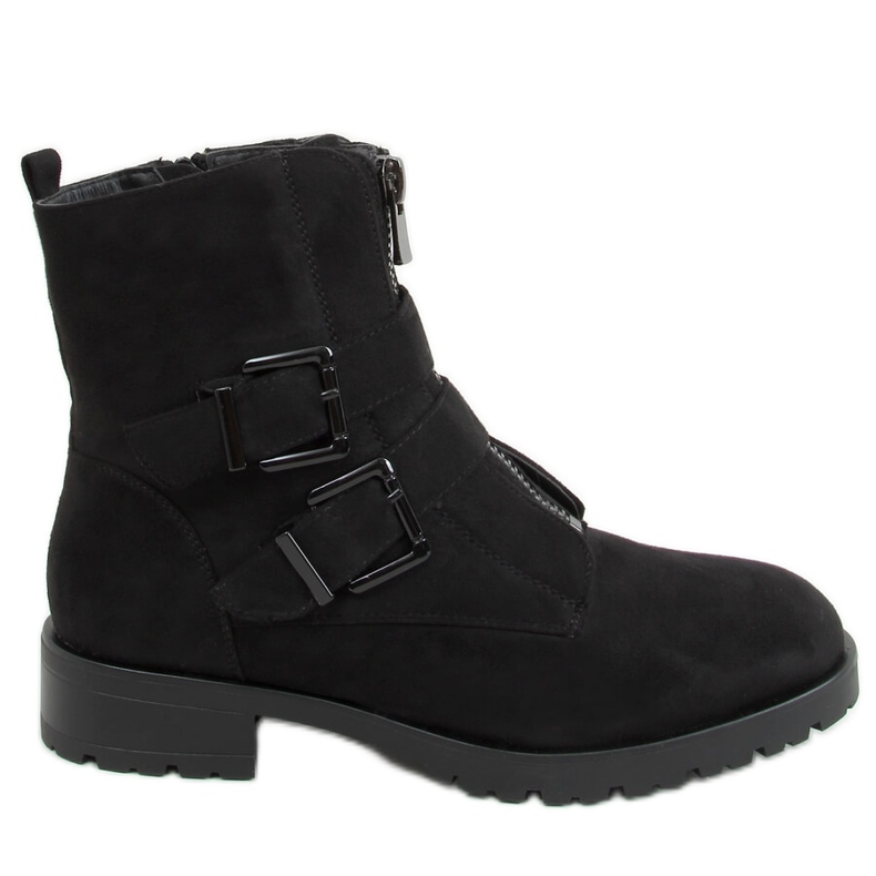 Military black boots 688-A47 Black