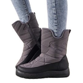 Gray women's snow boots from Debra grey