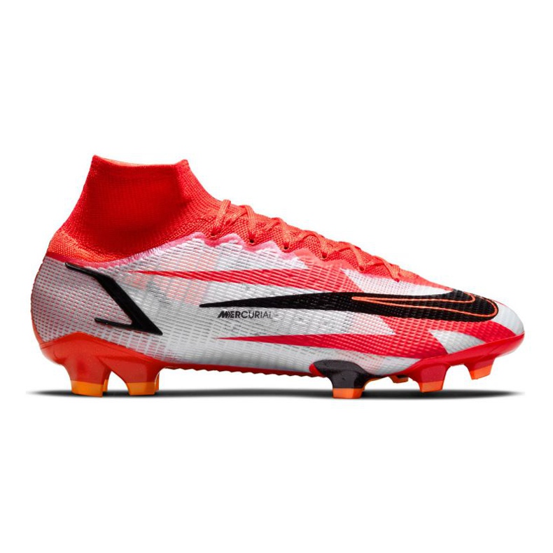 Nike Mercurial Superfly 8 Elite CR7 Fg M DB2858-600 football shoes white, red oranges and reds Nike Mercurial Superfly 8 Elite CR7 Fg M DB2858-600 football shoes white, red oranges and reds