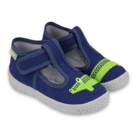 Befado children's shoes 531P083 navy blue green