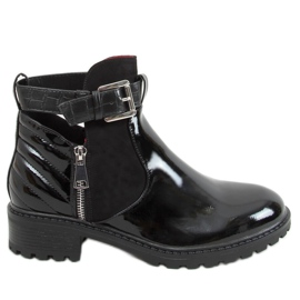 Black M565 Black Mirros cut out boots