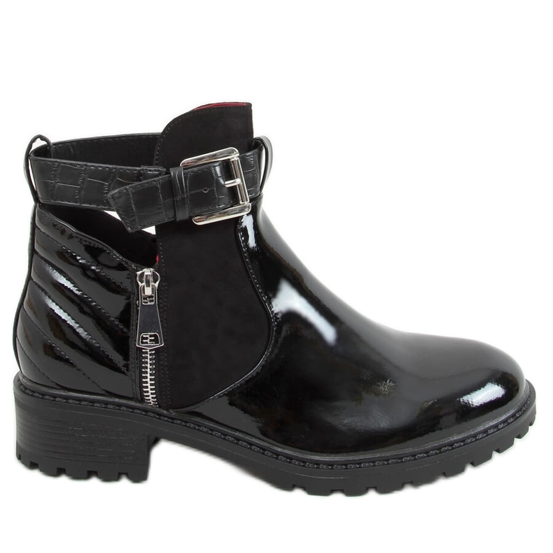 Black M565 Black Mirros cut out boots Black M565 Black Mirros cut out boots