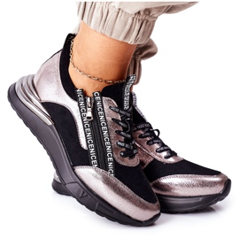 Vinceza Women's Sport Shoes Sneakers Black Aduan