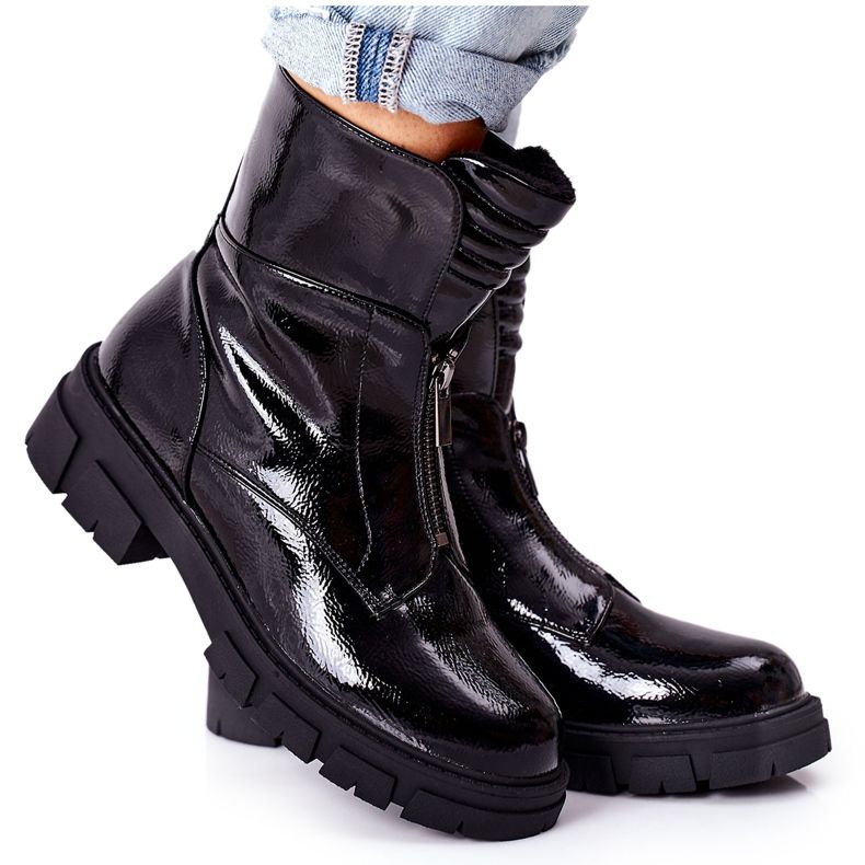 S.Barski Women's Black Boots Nobleford