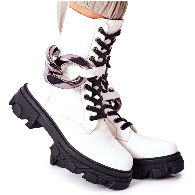S.Barski S. Barski Women's Boots White Jensen