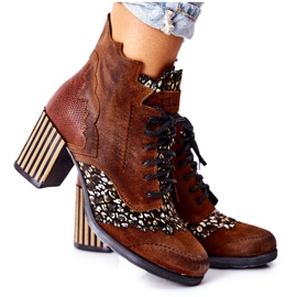 Women's Boots Leather Maciejka Brown 03190-02 Women's Boots Leather Maciejka Brown 03190-02