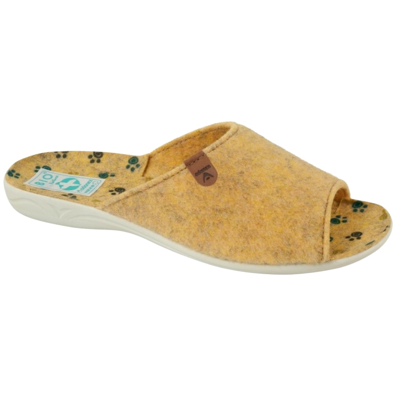 Felt Slippers Adanex 25493 yellow
