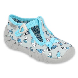 Befado children's shoes 110P414 blue grey Befado children's shoes 110P414 blue grey