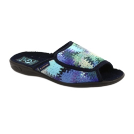 Women's Slippers Adanex 26264 Sweet navy blue blue green Women's Slippers Adanex 26264 Sweet navy blue blue green
