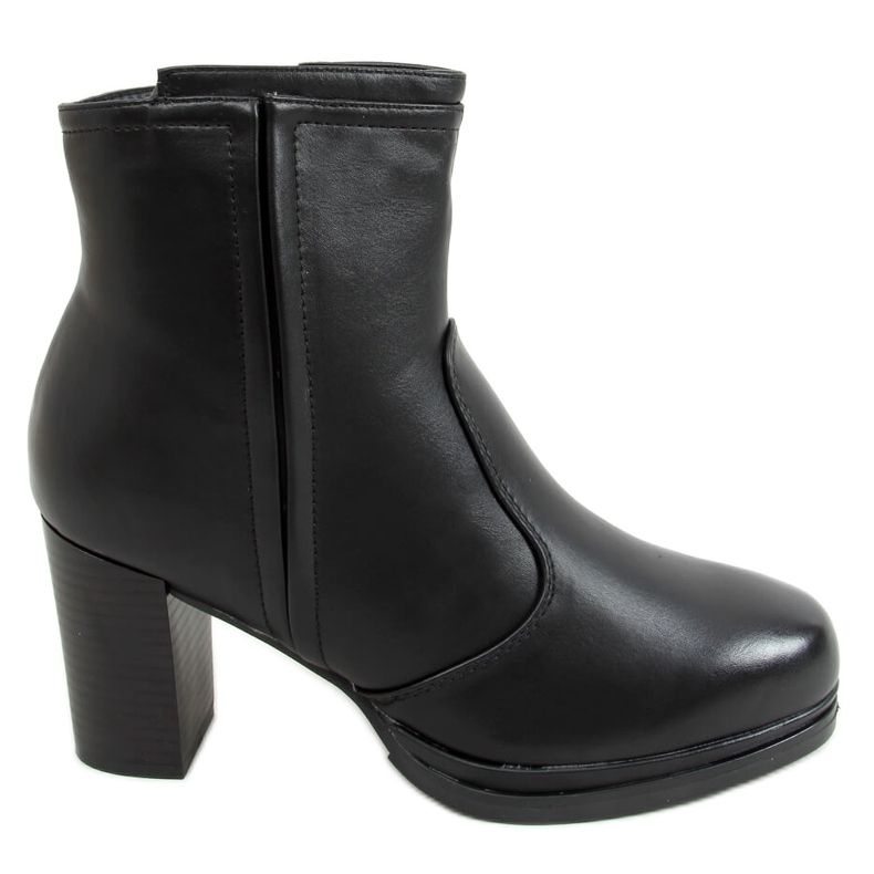 Black high-heeled boots 9553 Black Black high-heeled boots 9553 Black