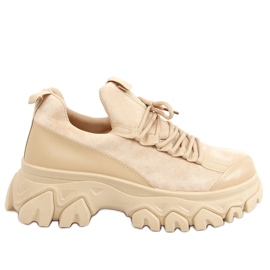 High-soled sports shoes in dark beige NB520P Khaki High-soled sports shoes in dark beige NB520P Khaki