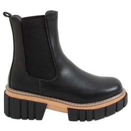 Black Chelsea boots for women NS228P Black