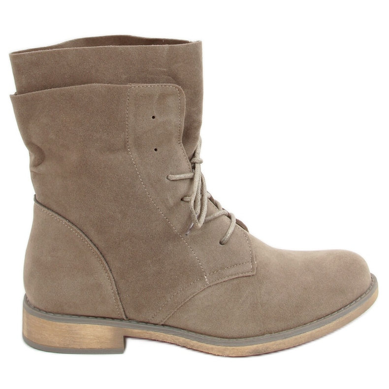 Gray and beige boots workery NC1198 Khaki