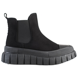 SHELOVET Fashionable Chelsea Boots On The Platform black