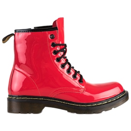 Queentina Fashionable lacquered hiking boots