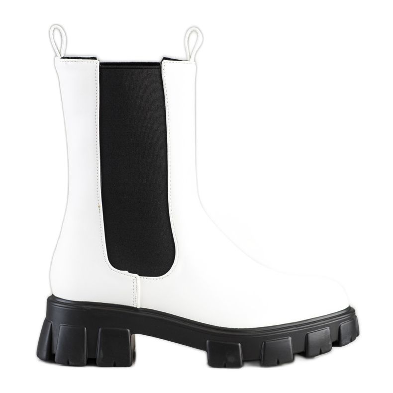 SHELOVET High White Chelsea Boots