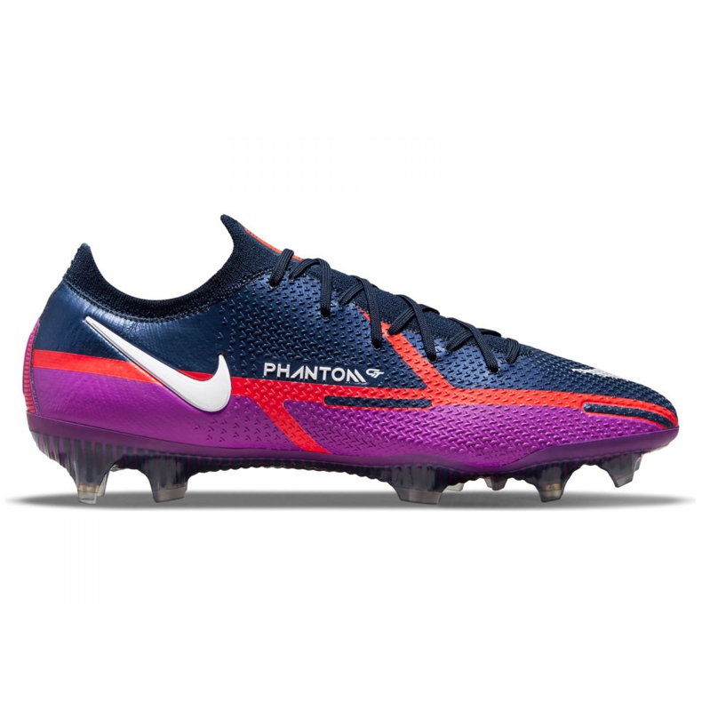 Nike Phantom GT2 Elite Fg M CZ9890-415 football shoes orange, purple, navy violet