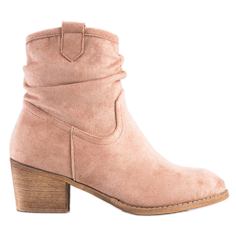 SHELOVET Classic Beige Cowgirls pink