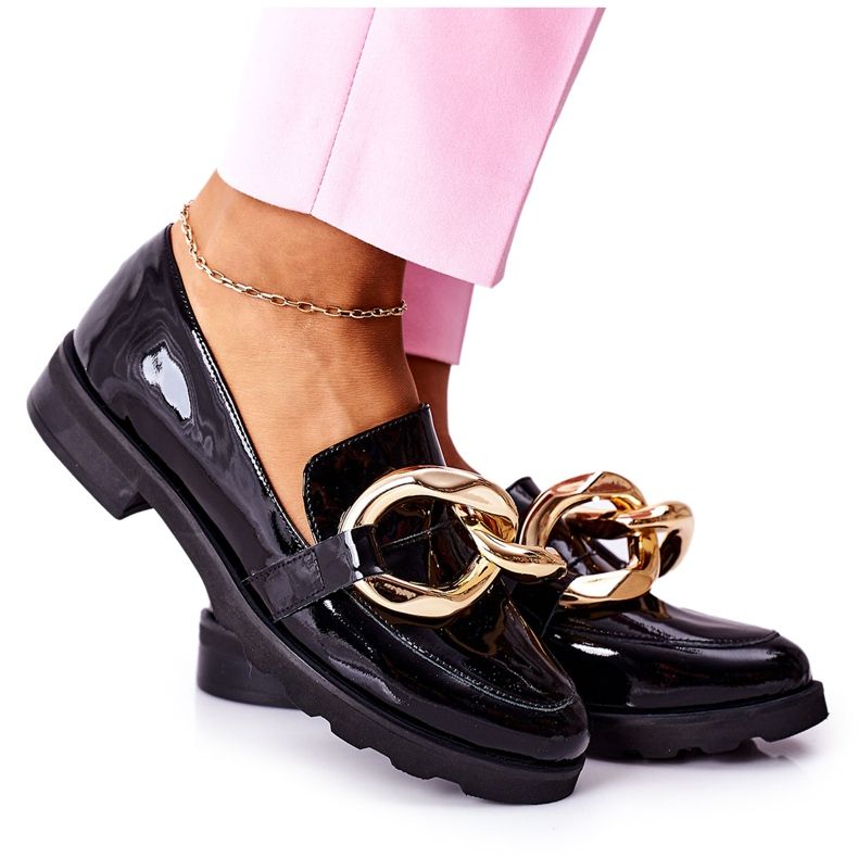 Leather shoes Nicole Lacquered Black 2665 Leather shoes Nicole Lacquered Black 2665