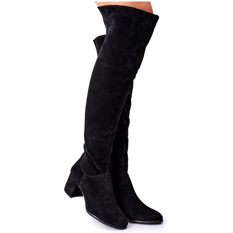 Suede Black Boots Nicole 2582 Suede Black Boots Nicole 2582