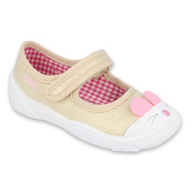 Befado children's shoes 209P035 pink golden Befado children's shoes 209P035 pink golden
