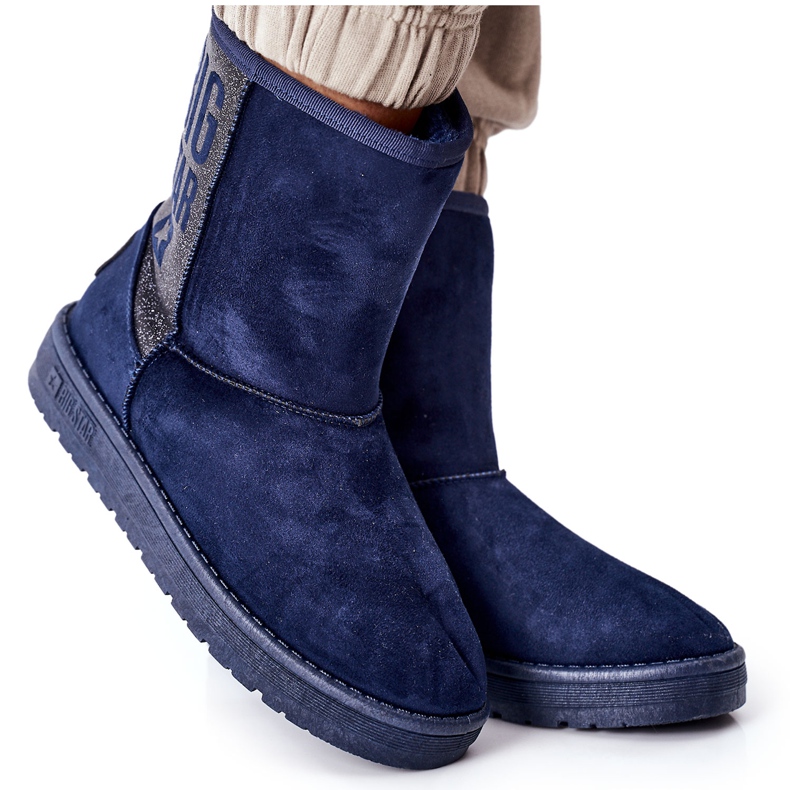 Women's snow boots Big Star EE274416 Navy blue
