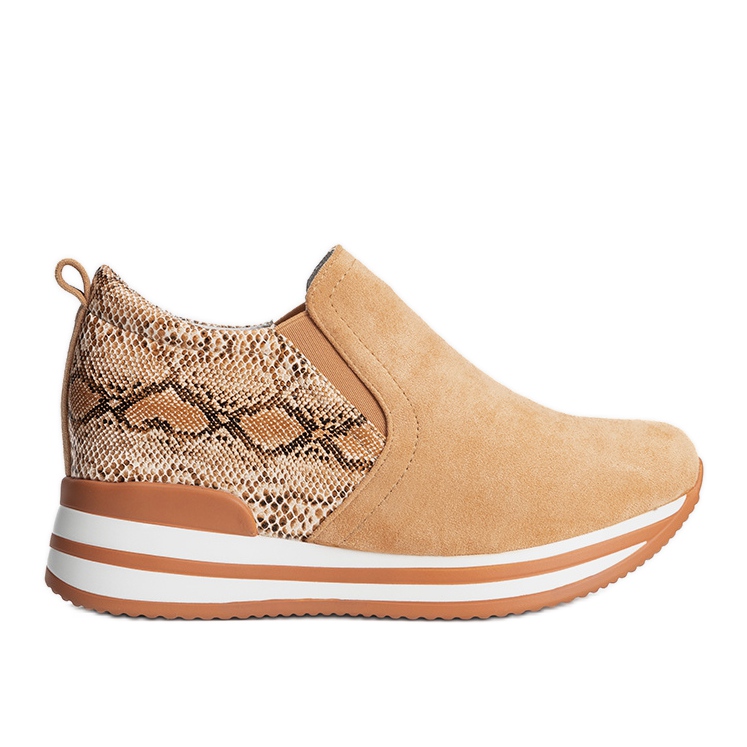 BM Orange sneakers on the Infinitale wedge