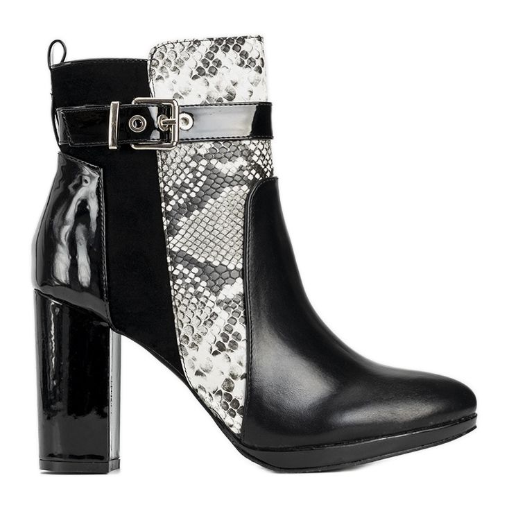 Black ankle boots on the Peggie post